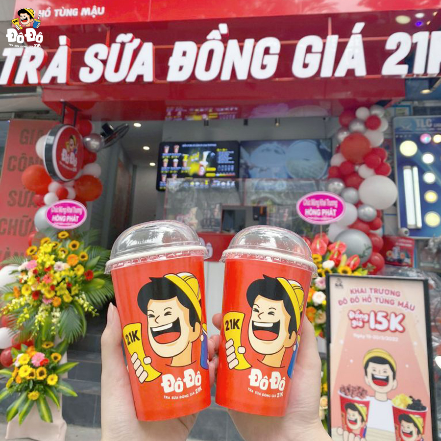 Trà sữa đồng giá 21K Đô Đô khai trương cơ sở số 6 tại Hà Nội