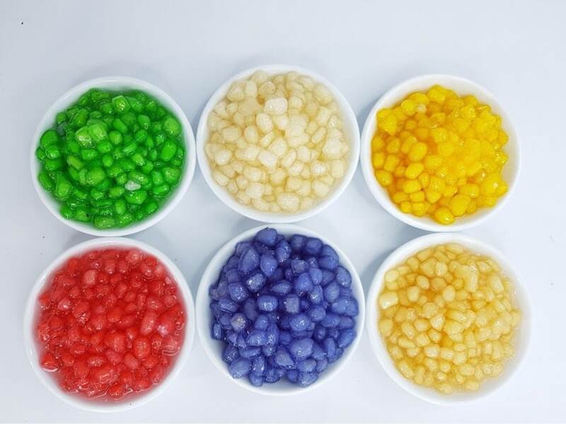 Cách làm thạch bi trà sữa đơn giản, màu sắc hấp dẫn