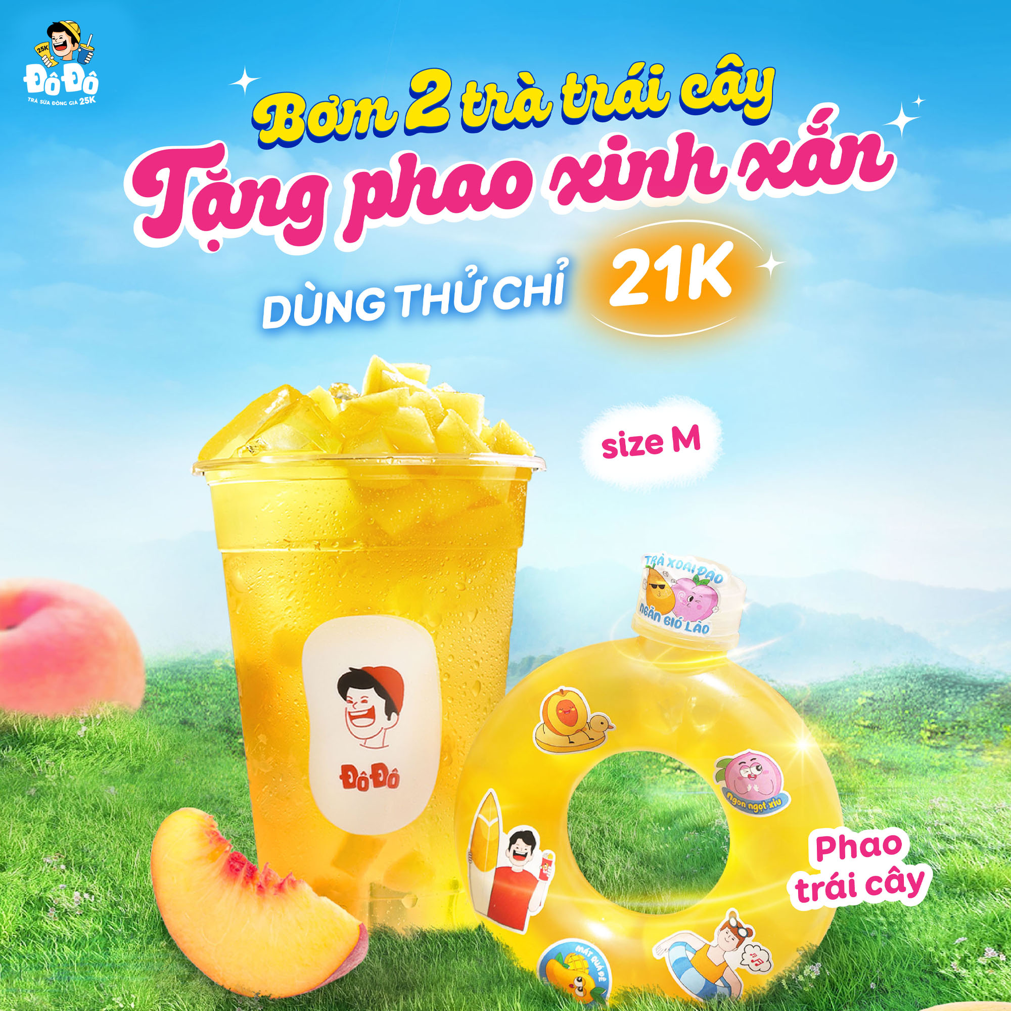 TRÀ XOÀI ĐÀO – THỨC UỐNG MÁT MỌNG, NHẤT ĐỊNH PHẢI THỬ