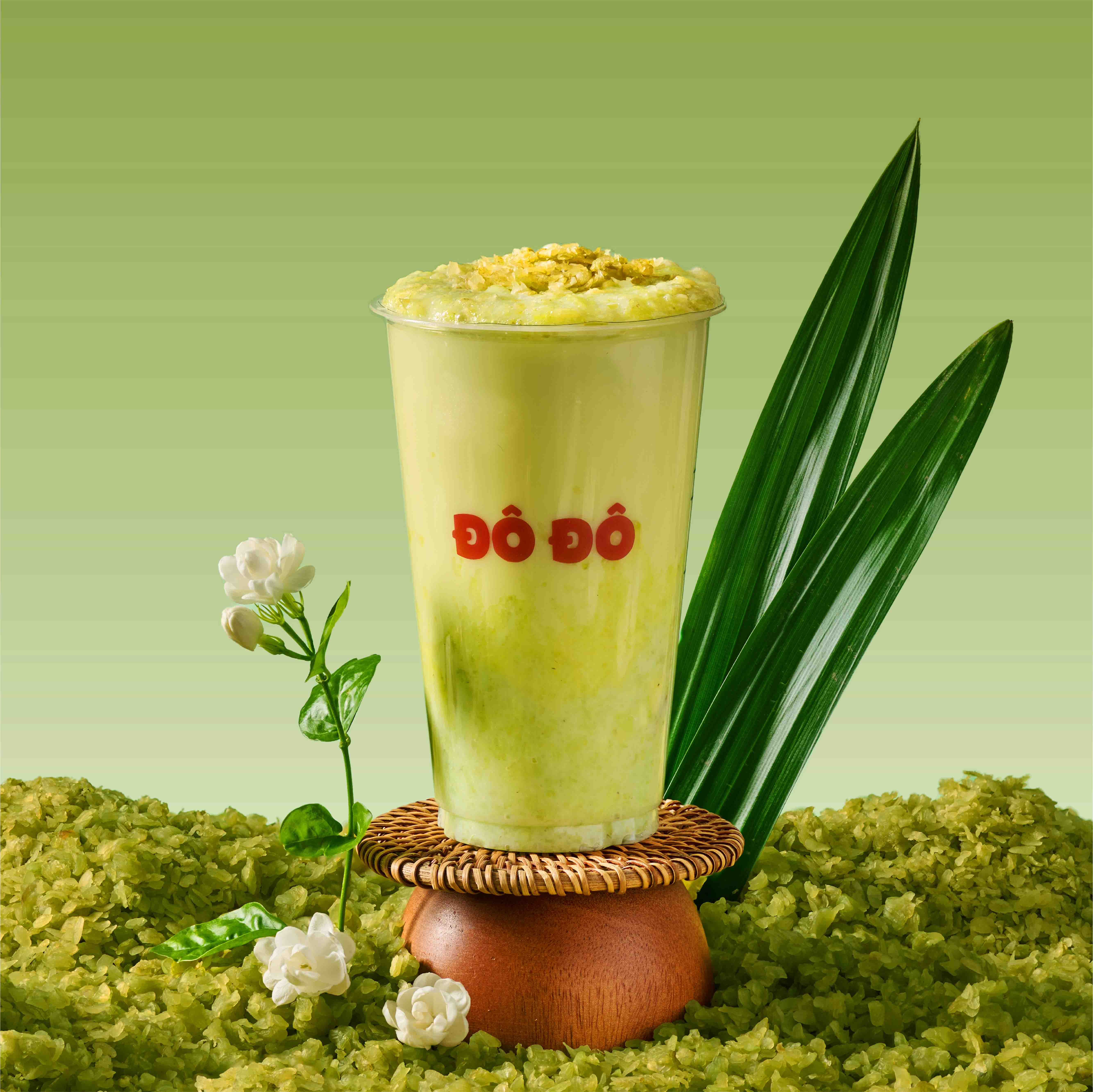 Xanh Nhài Lá Nếp Mochi Cốm