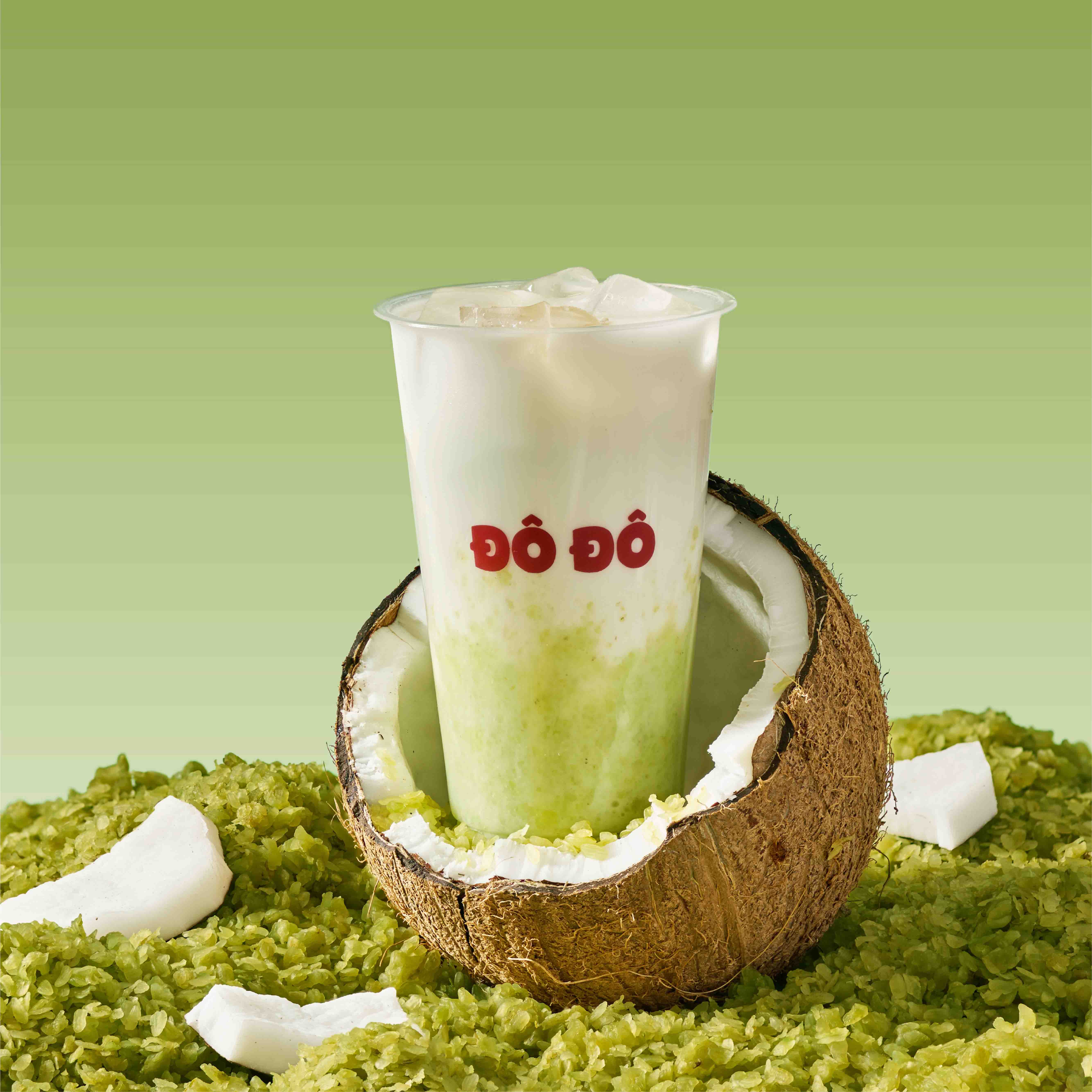 Sữa dừa mochi cốm